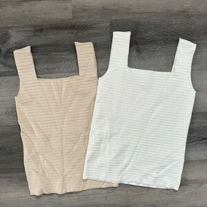 🌻NWOT Ribbed Tank Top Set 🌻
